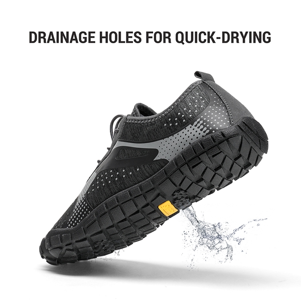 Men's Lightweight Water Shoes - DARK GREY - 3